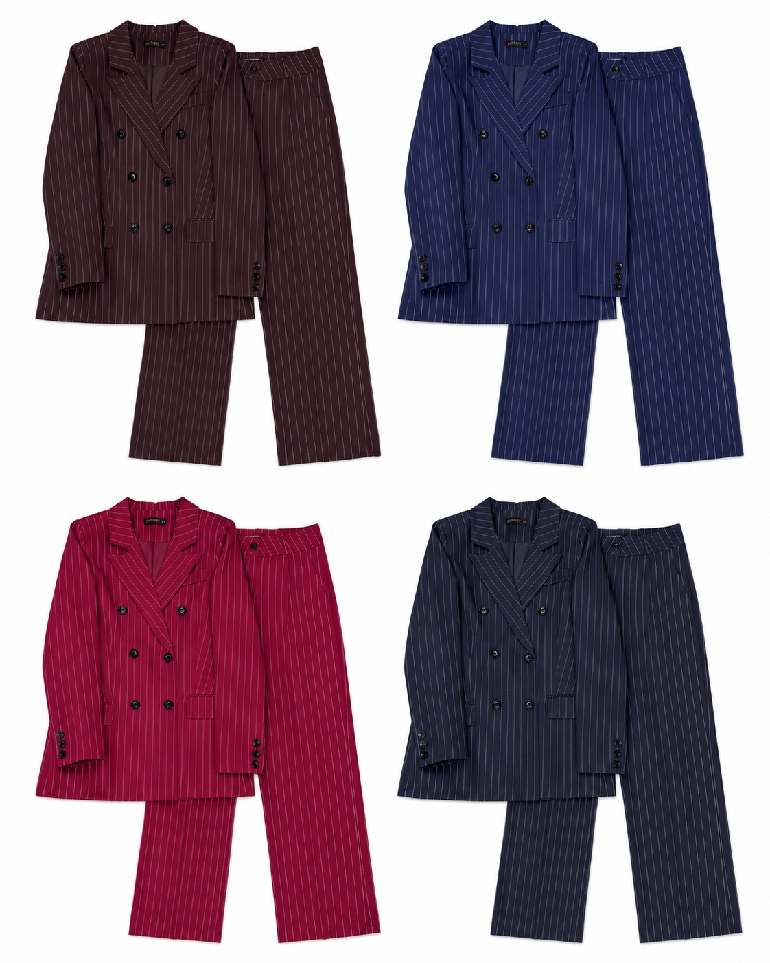 Çizgili Blazer Takım
